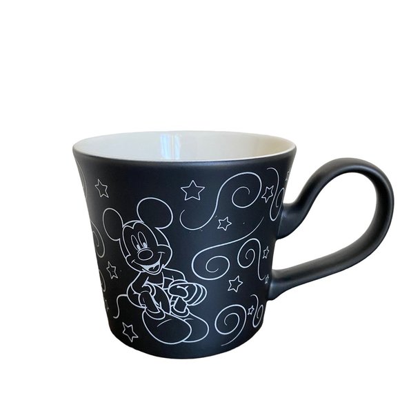 Disney Oversized Magic Swirls Stars Chalkboard Mickey Mouse Mug - Picture 1 of 9